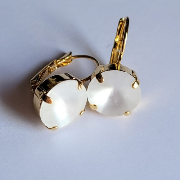 Austrian Crystal Earrings in Gold - Picture 8 of 8